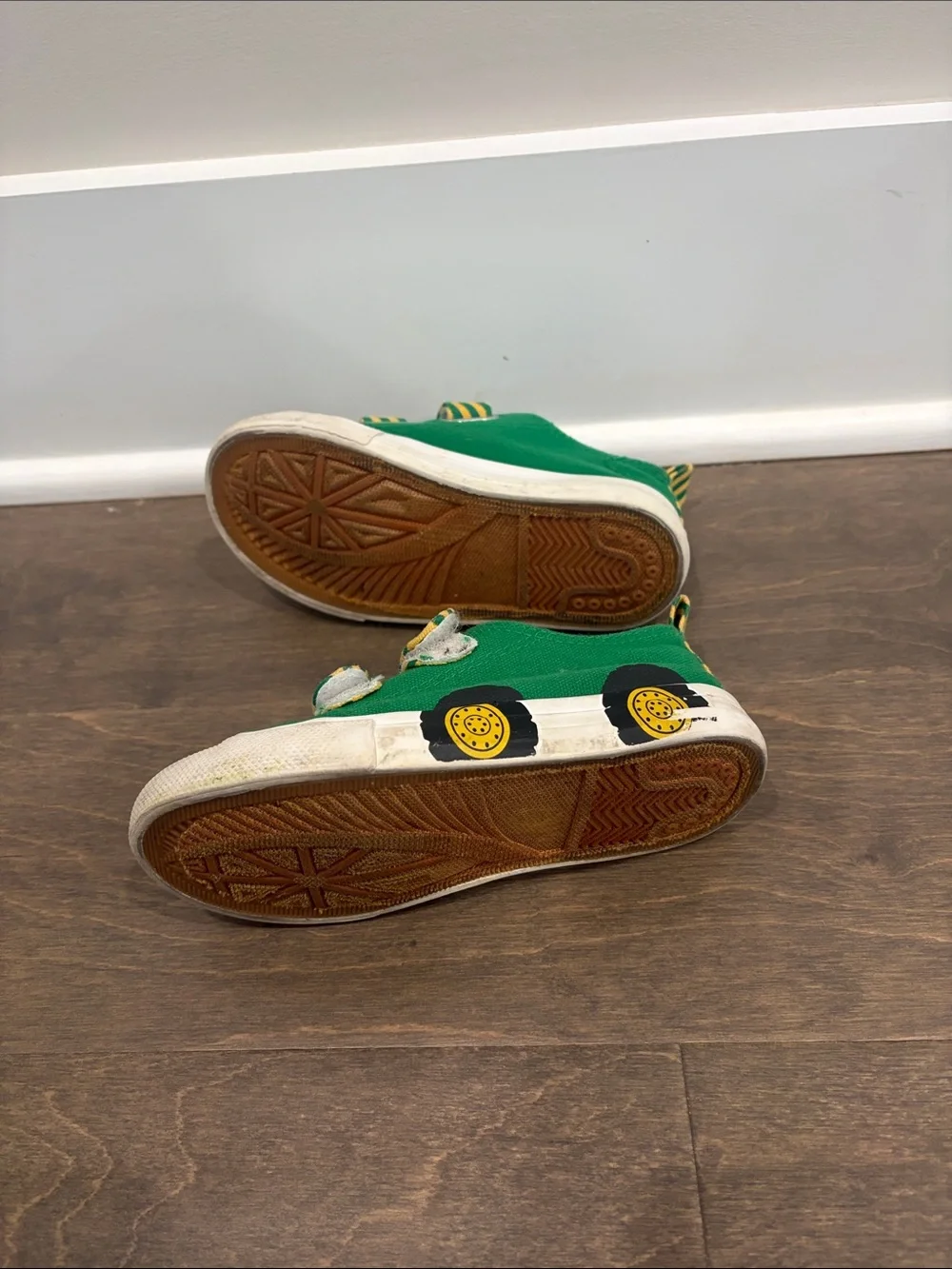 Kids' Boy Tractor Slip-On Sneakers size 11T
